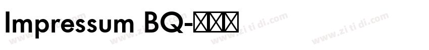Impressum BQ字体转换
